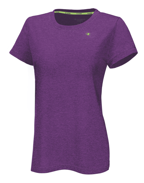 T-Shirt sport femme Champion Power Train Heather mauve avant