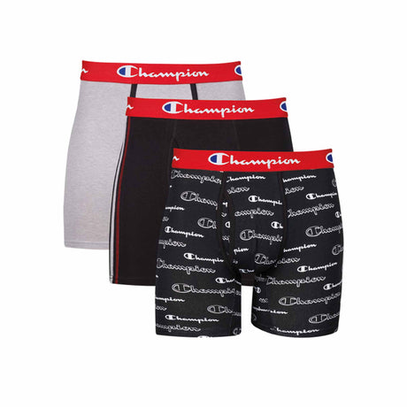 Boxer sous-vêtements Champion Athletics Everyday Comfort 3-Pack pour homme