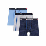 Boxer sous-vêtements Champion Athletics Everyday Comfort 3-pack pour homme - Bleu / Gris