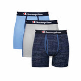 Boxer sous-vêtements Champion Athletics Everyday Comfort 3-pack pour homme - Bleu / Gris