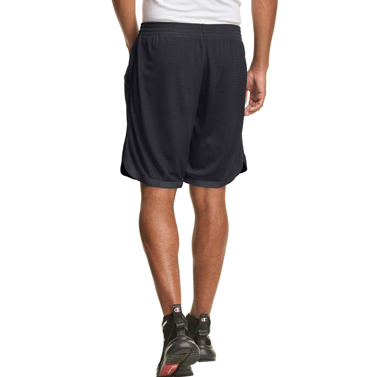 Champion 7 Inch Taped Mesh Short noir homme dos