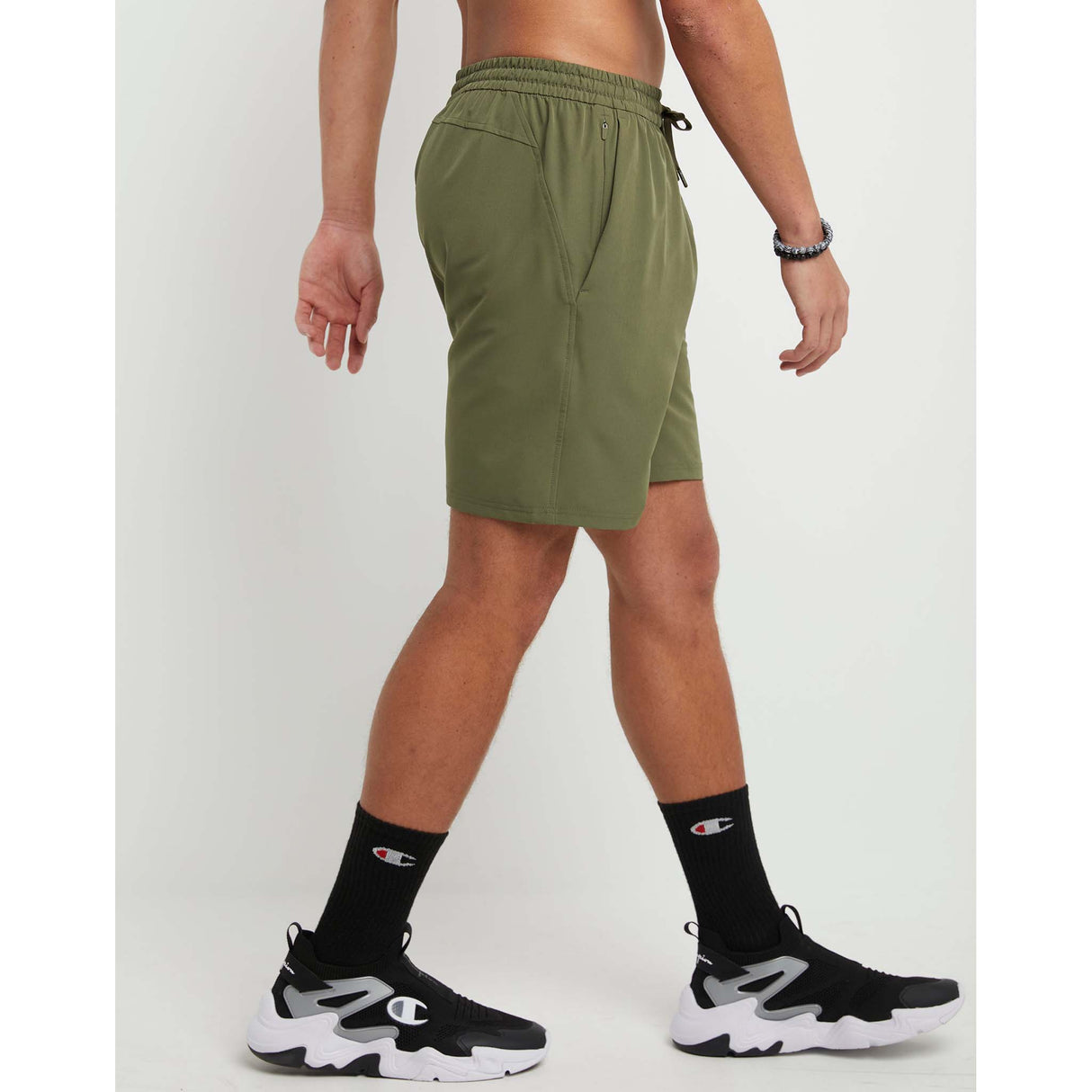 Champion 8-Inch City Sport short cargo olive homme lateral