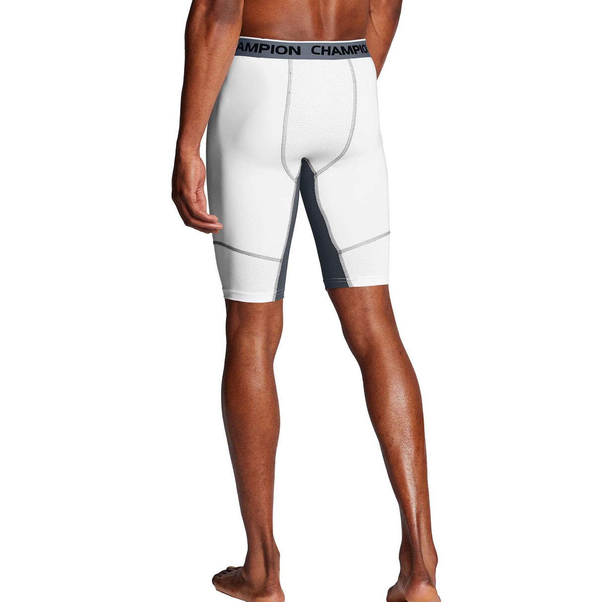 Champion 9-Inch short de compression sport blanc homme dos