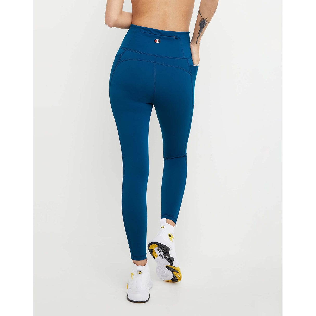 Champion All In Crop 7/8 Tight legging sarcelle femme dos
