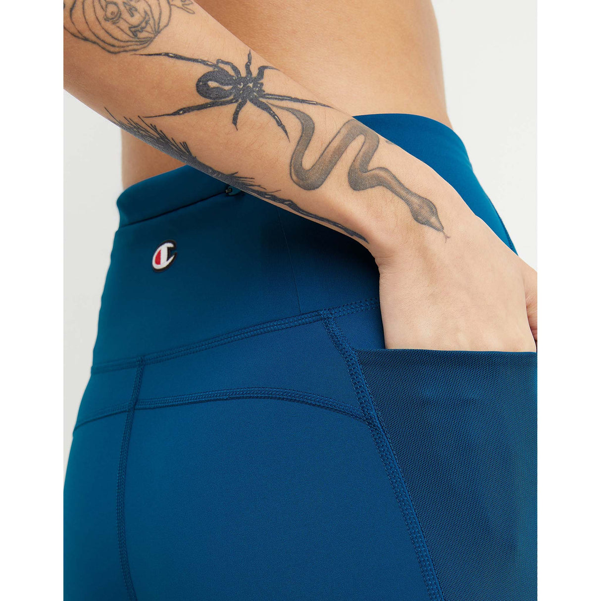 Champion All In Crop 7/8 Tight legging sarcelle femme taille