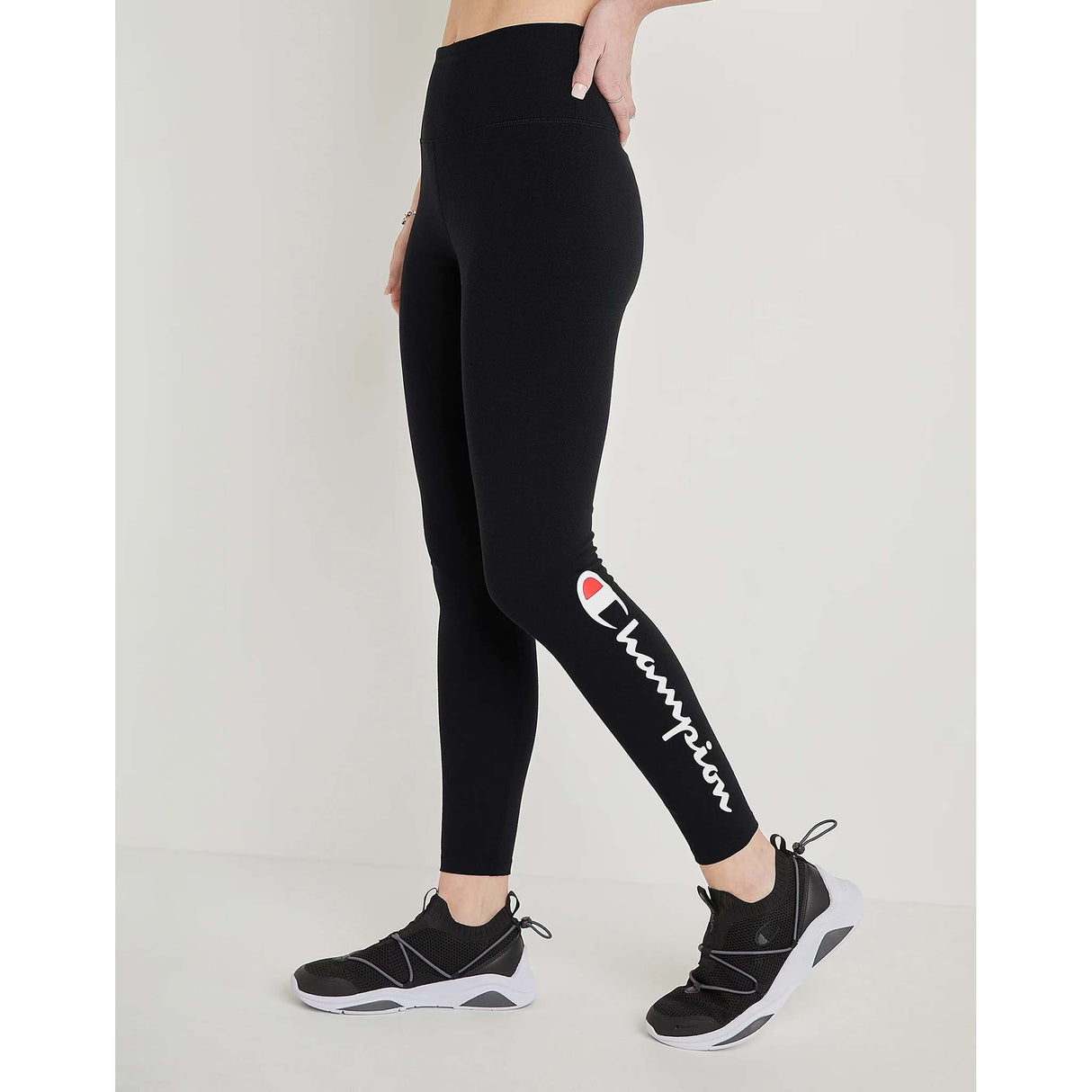 Champion Authentic 7/8 Tight Graphic leggings noir femme lateral