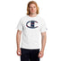 Champion Classic Jersey Ringer Tee Big C Logo T-shirts blanc