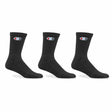 Bas Champion Life Classic C sport pour homme - 3-Pack - Noir