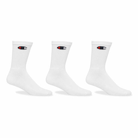 Bas Champion Life Classic C sport pour homme - 3-Pack - Blanc