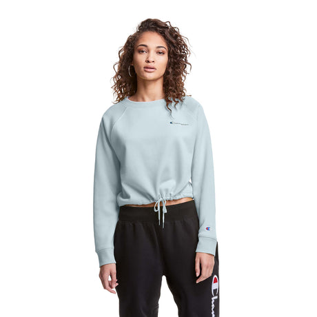 Champion Campus Fleece Crop chandail en laine polaire pour femme snowdrop grey live