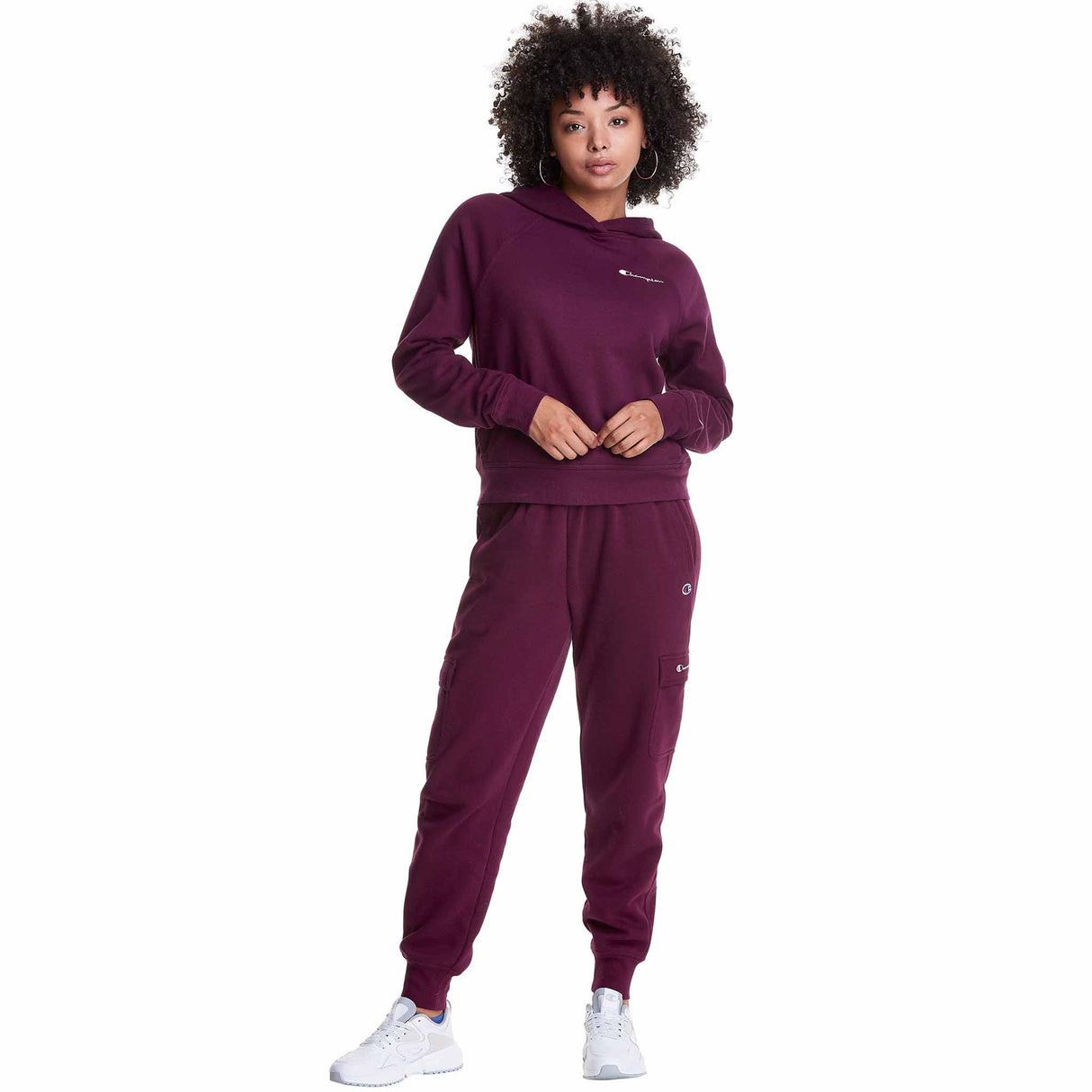 Champion sweatshirt Campus Eco Fleece Hoodie pour femme - Dark Berry Purple