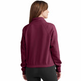 Champion Campus Eco Fleece Mini Zip Mock - Dark Berry Purple