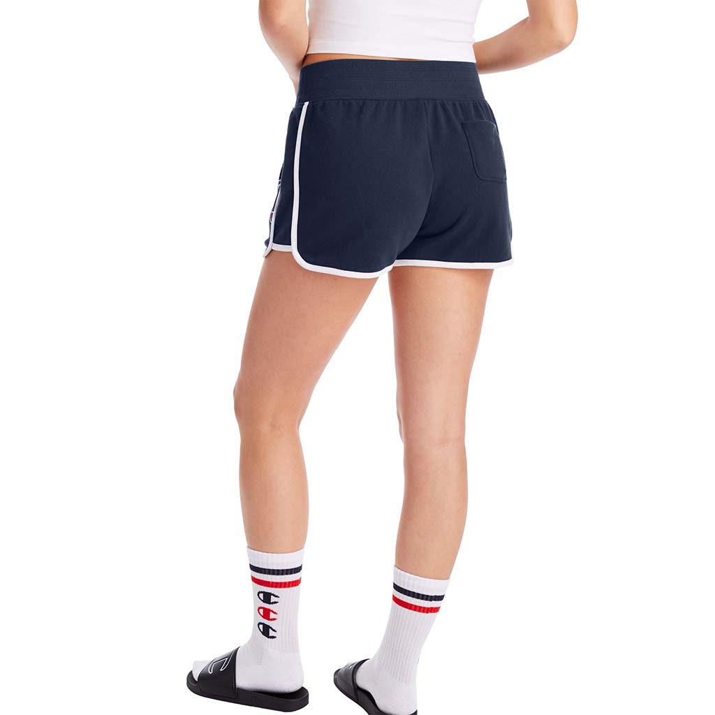 Champion Campus French Terry Shorts marine pour femme dos