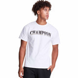 Champion Classic Jersey Tee Arch Logo T-shirt manches courtes pour homme - Blanc - face