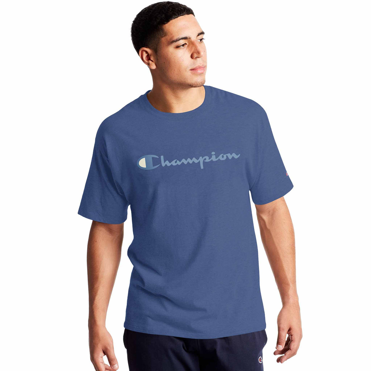 Champion Graphic Jersey Script Logo T-shirt manches courtes pour homme - Classic Sky Blue - 2