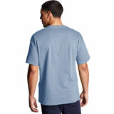 Champion T-shirt Classic Graphic small script logo pour homme - Wildflower Pale Blue - dos