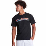 Champion Classic Jersey Tee Arch Logo T-shirt manches courtes pour homme - Noir