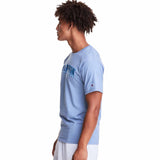 Champion Classic Jersey Tee Arch Logo T-shirt manches courtes pour homme - Wildflower Pale Blue - angle