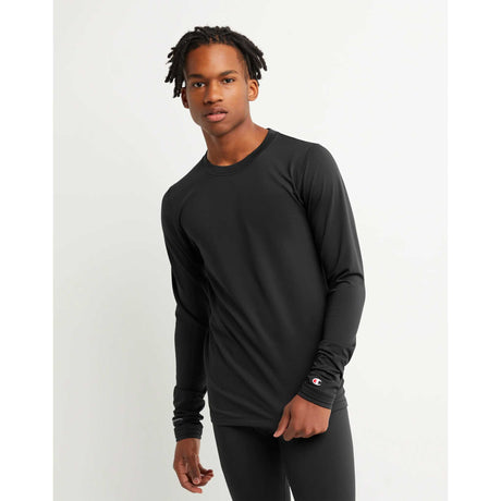 Champion Cold Weather Long Sleeve Tee chandail manches longues homme - Noir
