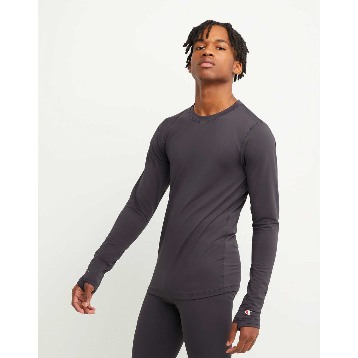 Champion Cold Weather Long Sleeve Tee chandail manches longues homme - Stealth