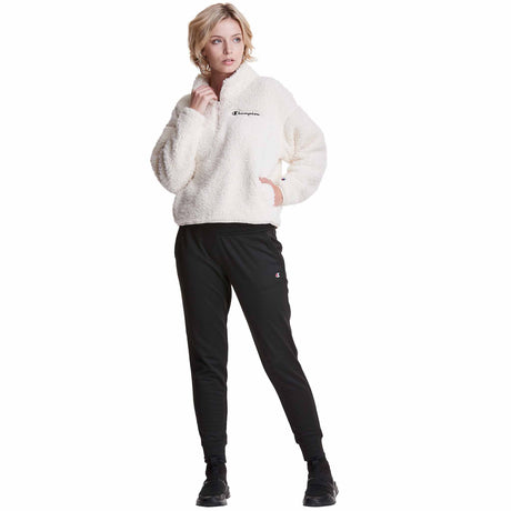 Champion Cozy High Pile Quarter Zip - Natural