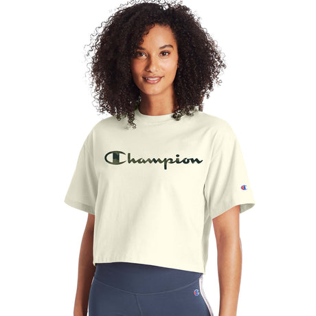 Champion Cropped Tee Camo Logo t-shirt pour femme