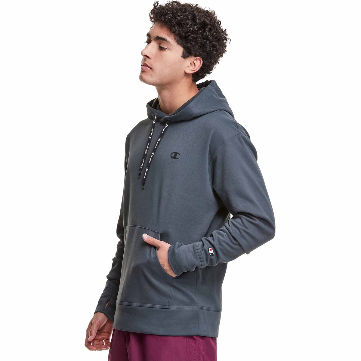 Champion Game Day Hoodie sweatshirt sport à capuchon pour homme - Stealth - angle