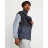 Champion Lightweight Colorblock Jacket homme black stealth concrete lateral 2