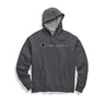 Champion Powerblend Applique Hoodie sweatshirt a capuche granite heather avec logo pour homme