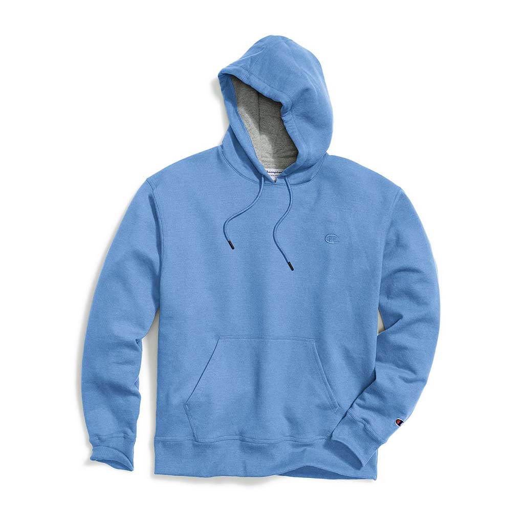Chandail Champion Powerblend Hoodie Swiss Blue pour homme