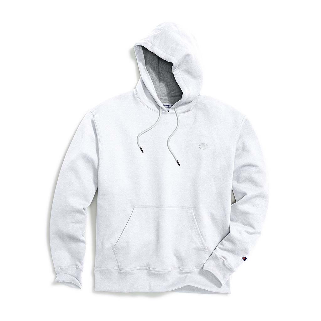 Chandail Champion Powerblend Hoodie blanc pour homme 