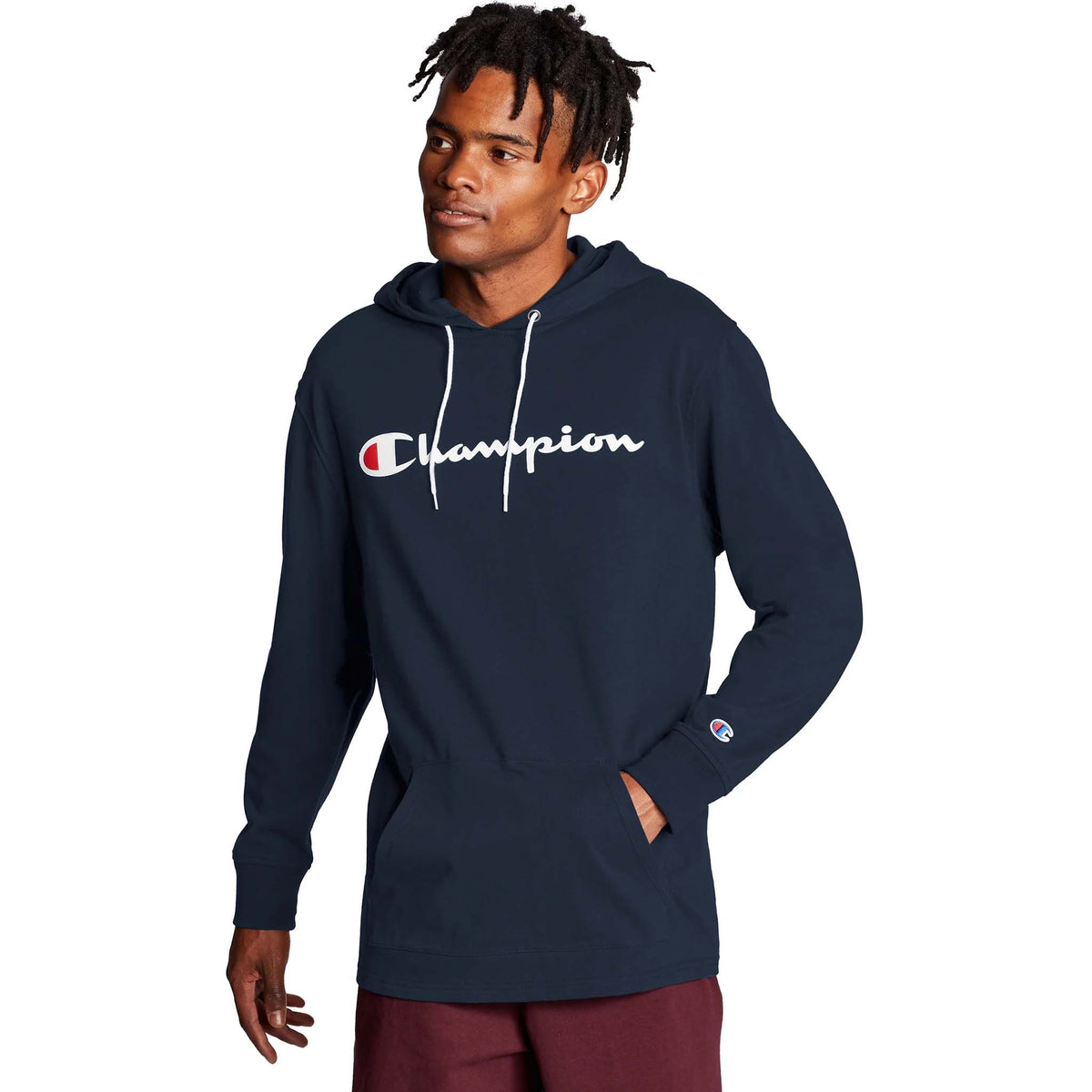 Champion Middleweight Jersey Hoodie navy face