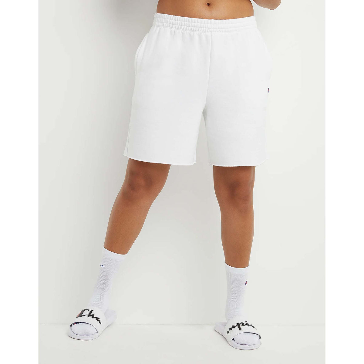 Champion Powerblend 6.5 Inch shorts blanc femme