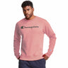 Champion Powerblend Graphic Crew Script Logo sweatshirt pour homme - Dream Pink