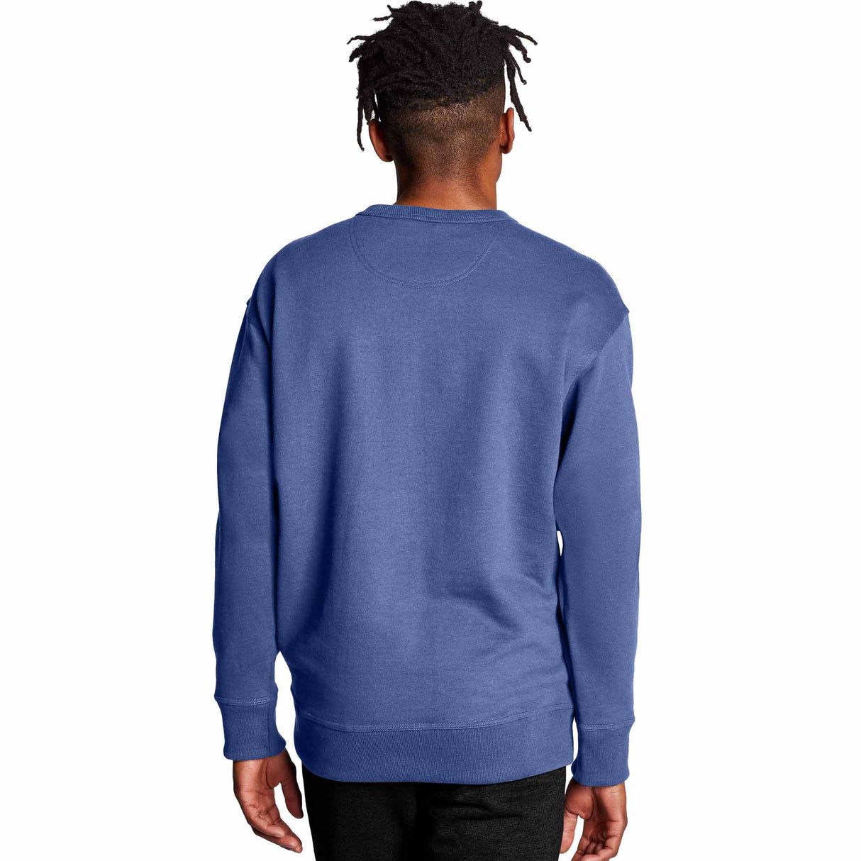 Champion Powerblend Pullover Crew sweatshirt pour homme - Classic Sky Blue - Dos