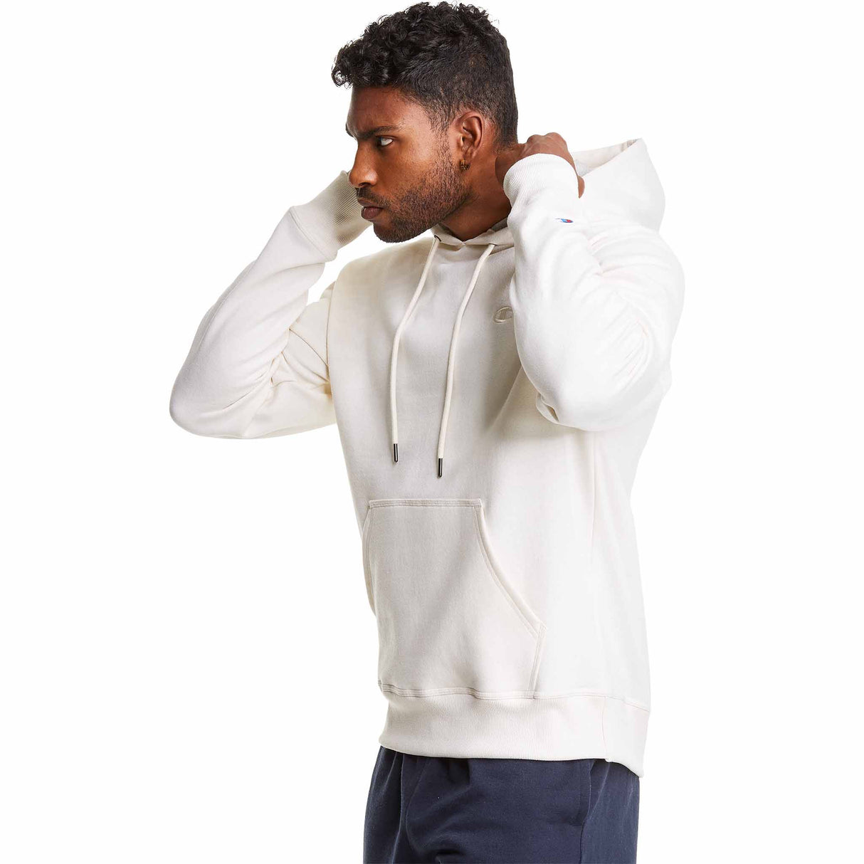 Champion Powerblend Fleece hoodie - Natural - angle