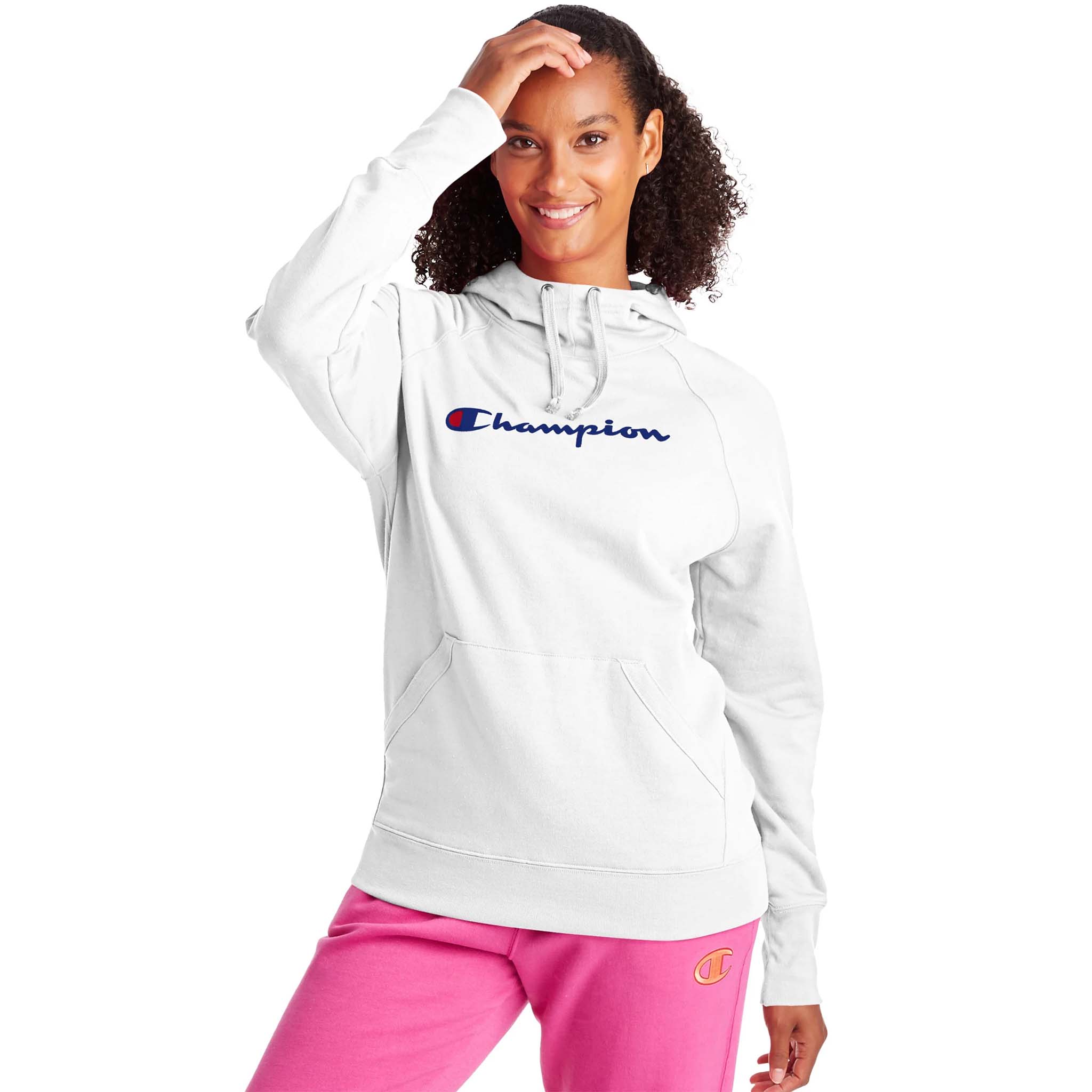 Champion deals hoodie blanc