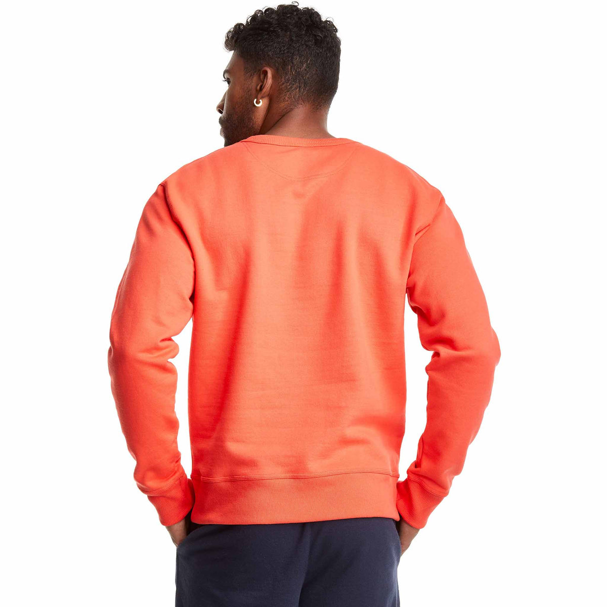 Champion Powerblend Graphic Crew Script Logo sweatshirt pour homme - Poppy Orange - dos