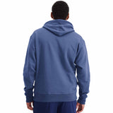 Champion Powerblend Graphic Hoodie Script logo - Classic Sky Blue - dos