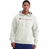 Champion Powerblend Graphic Hoodie Script logo - Natural