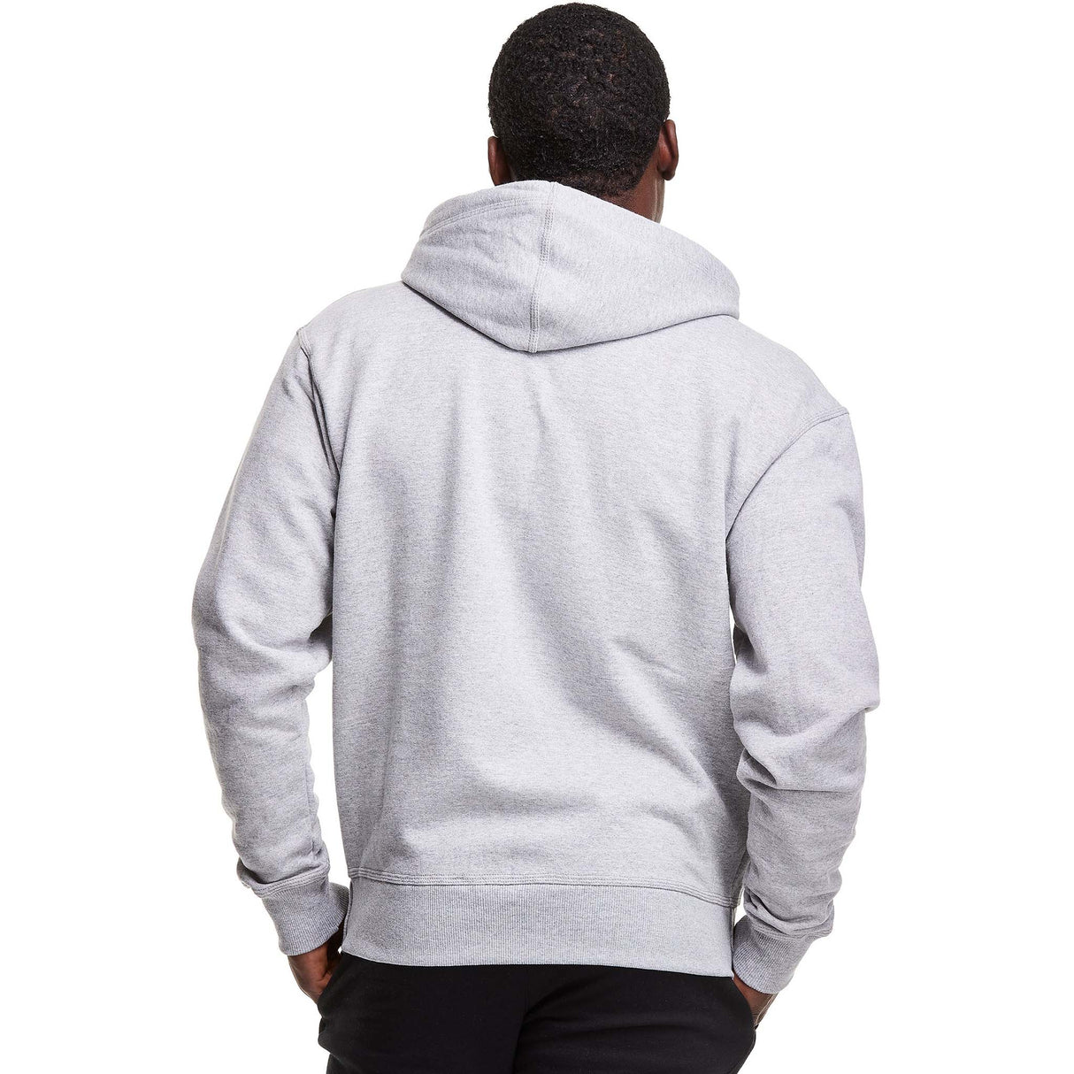 Champion Powerblend Graphic Hoodie à fermeture eclair oxford grey homme dos