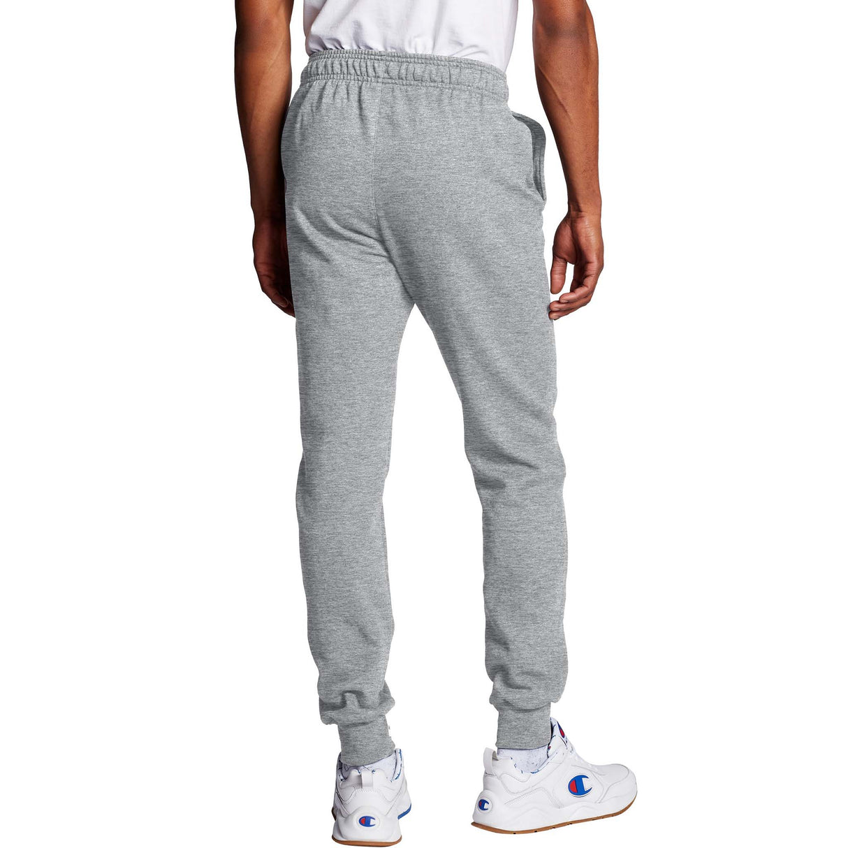 Champion Powerblend Graphic Jogger pantalon en molleton gris oxford homme dos