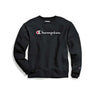 Champion Powerblend Crew script logo sweatshirt noir