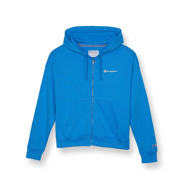 Champion Powerblend Hoodie sweatshirt à capuche et à zip blue jay femme