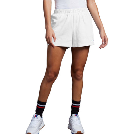 Champion Practice Short Contrast Stitch blanc femme