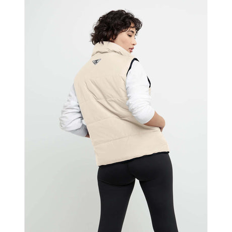 Champion veste Puffer blanc naturel pour femme dos