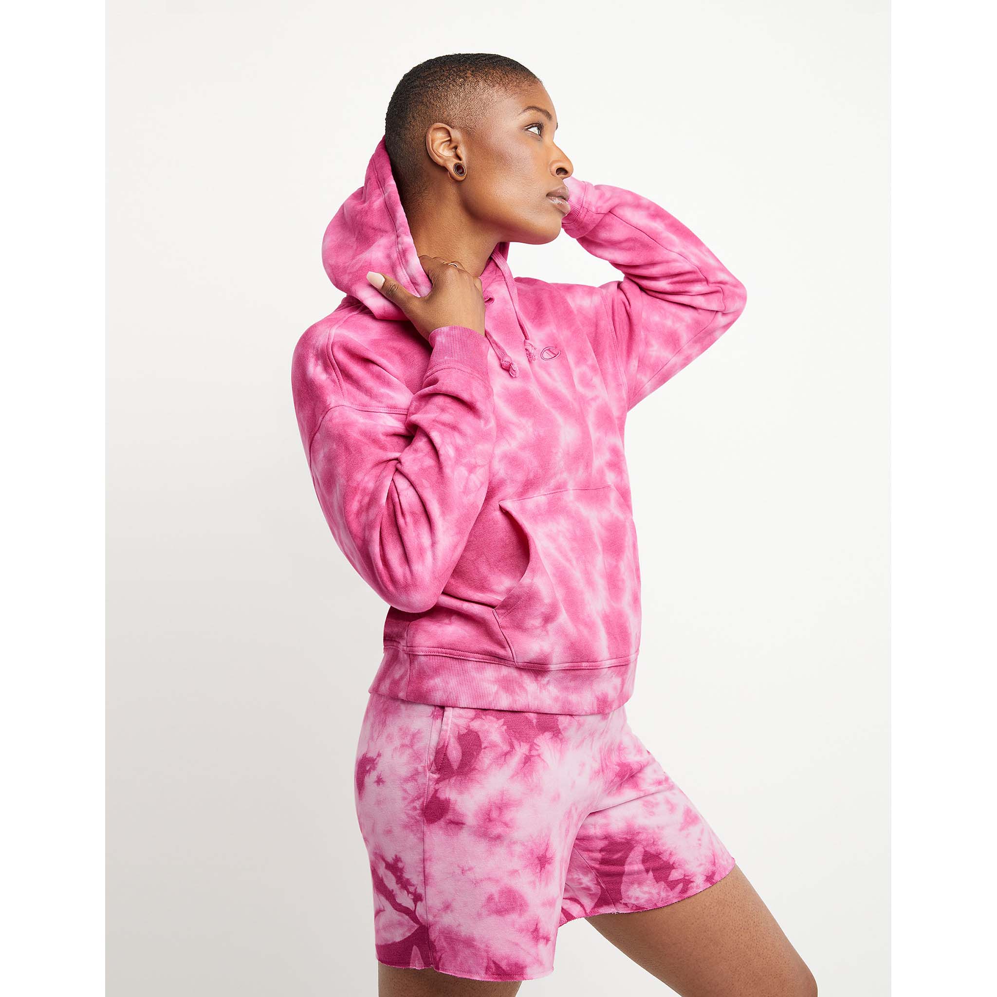 Champion Relaxed Fleece Dye Hoodie for women