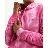 Champion Relaxed Fleece Dye Hoodie crushed dye inari femme details