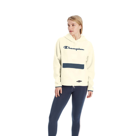Champion Sherpa Hoodie sweatshirts pour femme chalk white
