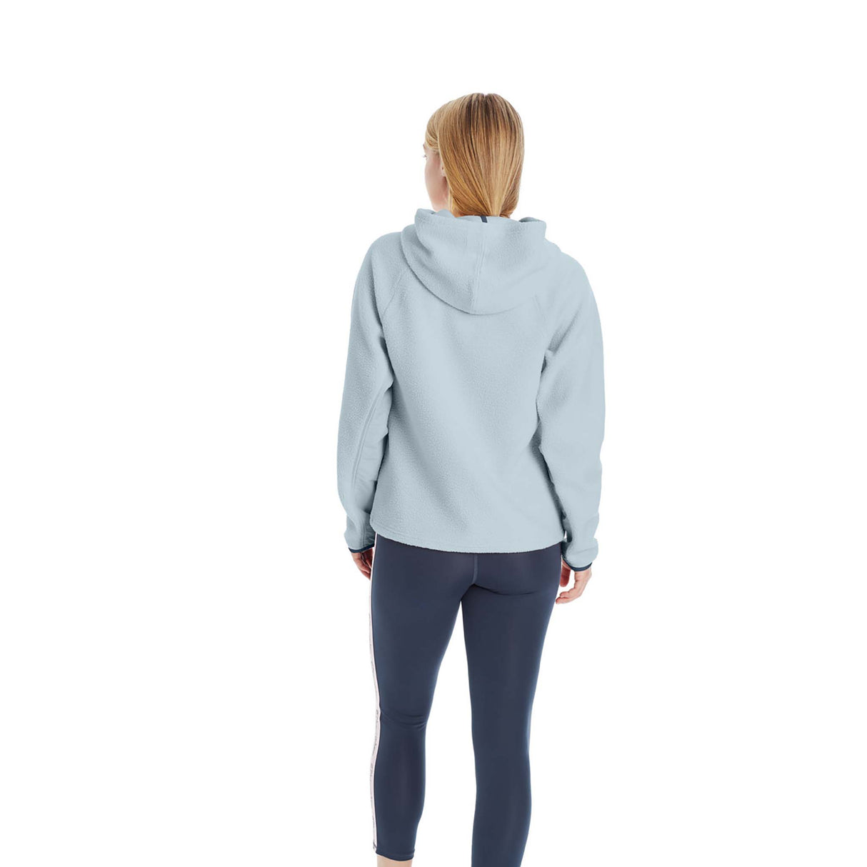 Champion Sherpa Hoodie sweatshirts pour femme snowdrop grey dos